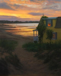 Beach House at Sunrise